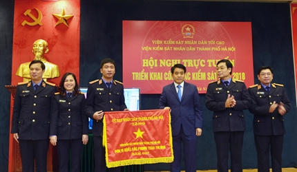 Viện KSND thành phố Hà Nội tổ chức Hội nghị trực tuyến triển khai công...